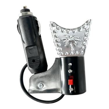 Imagem de Ｂｅｓｇａ Queimador de incenso elétrico para carro, incensário elétrico, difusor de aroma de metal para carro, suporte de incenso para veículo, Prata