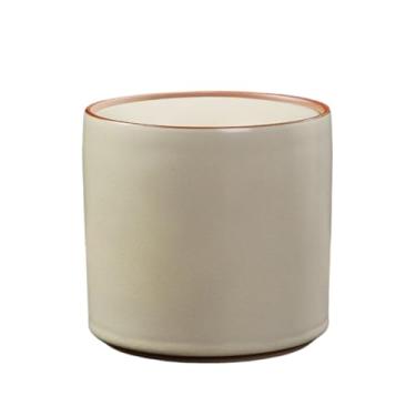 Imagem de Cinzeiro Cinzeiro de cerâmica cor sólida, à prova poeira, recipiente para borra chá, acessório para cerimônia do em casa(Médio)