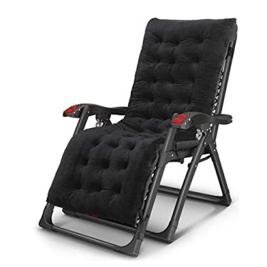 Imagem de YYBOES Espreguiçadeiras, espreguiçadeiras resistentes, móveis de jardim, cadeiras de acampamento e jardim, espreguiçadeiras dobráveis reclináveis à prova d'água de metal para escritório ao ar livre