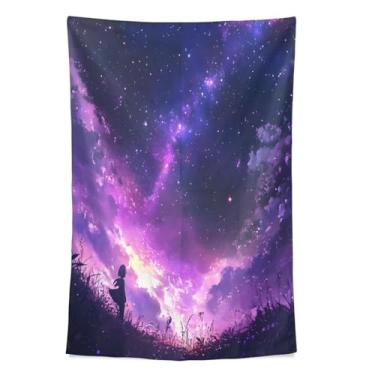 Imagem de STAYTOP Tapeçaria de parede lindo céu estrelado tapeçarias para decoração de casa decoração de dormitório sala de estar quarto tapete de parede (90 × 60 pol)
