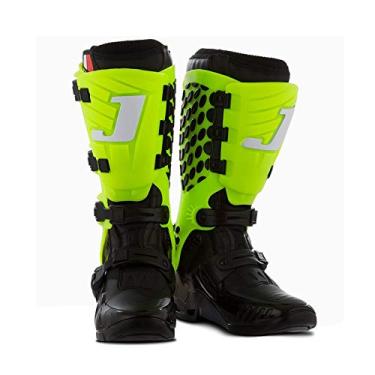 Imagem de Bota Motocross Articulada Jett Hi-Vis Preta/Verde 40