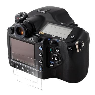 Imagem de pssped 2 peças protetoras de tela compatíveis com Pentax 645Z, película de vidro temperado de dureza 9H cristalina, acessórios para câmera digital, impressão antiarranhões e dedos