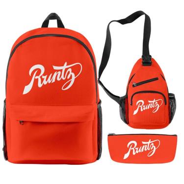 Imagem de Conjunto de mochilas Anime School Backpack Runty Satchel Kids Children