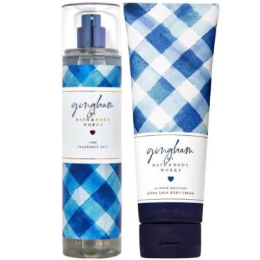 Imagem de Kit Perfume Feminino Bath e Body Works Gingham Body Splash e Creme Hid