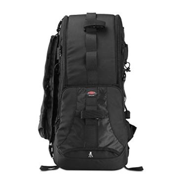 Imagem de BPAULL Mochila profissional grande para câmera DSLR 22L e bolsa de viagem para laptop com capa de chuva para câmeras digitais, tablet, kit de lentes para câmera digital sem espelho de quadro completo
