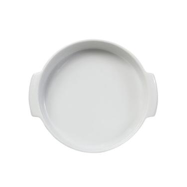 Imagem de Travessa Redonda Em Porcelana Assar E Servir 25x5cm Germer Branco
