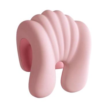 Imagem de MotiveTech Almofada de Encosto de Cabeça para Cadeira de Escritório, Feita de Espuma Viscoelástica, para Homens E Mulheres, Ideal para Viagens, Rosa