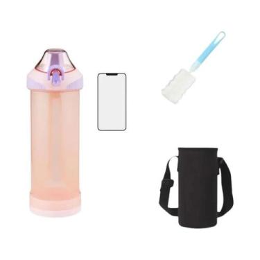 Imagem de Copo De Água Portátil De 480ml Com Compartimento Secreto Para Celular,