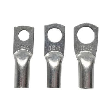 Imagem de CYSUE 50 peças JG6-6 16-8 16-10 conectores de anel de fio elétrico terminal de cobre cabo de partida terminais de crimpagem de solda (JG16-8)