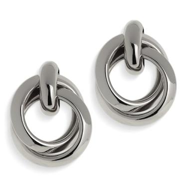 Imagem de Frigotine Brincos pendentes geométricos dourados grossos para mulheres e meninas, leve, redondo, círculo, nó de argola torcido, brincos de joias modernas, presentes, Aço inoxidável, Sem pedra preciosa