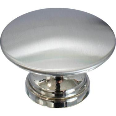 Imagem de Puxador 199 Tucson Ponto Níquel Escovado Para Móveis Armários e Gaveta