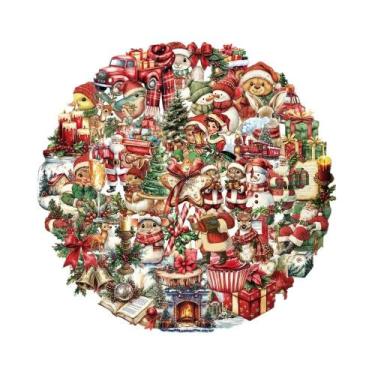 Imagem de Adesivos Vintage De Natal Com Desenhos Animados E Grafite, 10, 30 Ou 5