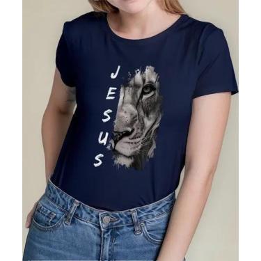 Imagem de Camiseta Camisa Algodão Feminina Masculina Adulto Gospel Moda Evangéli