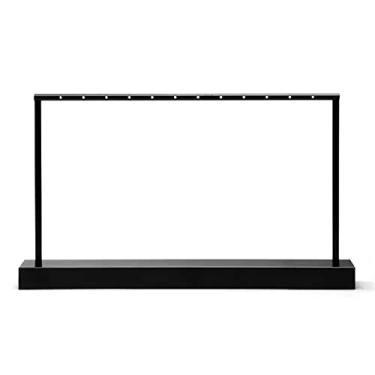 Imagem de KEG801302 Suporte de exibição de joias, organizador de brincos, suporte de exibição de joias, suporte de metal, armazenamento de colar para anel, brincos, brincos de orelha, pulseiras (preto