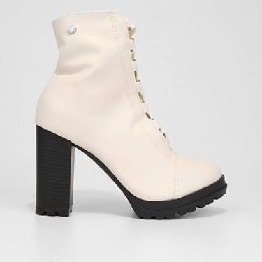 Imagem de Bota Via Uno Coturno Salto Grosso Tratorada Feminina-Feminino