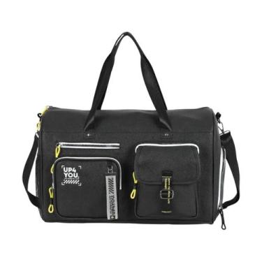 Imagem de Bolsa Feminina De Treino Viagem Grande Esportiva Feminina Up4you, Pret