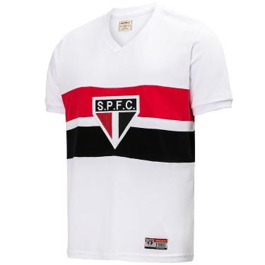 Imagem de Camisa São Paulo Retrô 1980 Masculina-Masculino