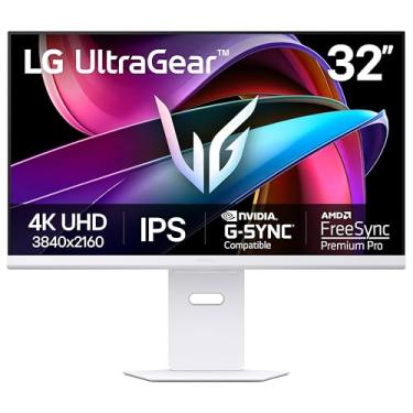 Imagem de LG Monitor de jogos 32G810SA-W 81.3 cm Ultragear 4K UHD (3840 x 2160) IPS, 144Hz, 1ms, compatível com NVIDIA G-Sync, AMD FreeSync Premium, VESA DisplayHDR 400, HDMI, DisplayPort, USB Type-C, branco