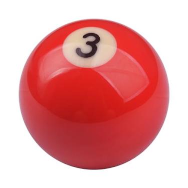 Imagem de TSudoku Botão de câmbio de bola de sinuca vermelho 3 manípulos de câmbio estilo legal alavanca de câmbio cabe na maioria dos veículos manuais automáticos de carro, TA14, vermelho 3