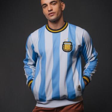 Imagem de Blusa Moletom Argentina Tricampeã Mundial Masculino-Masculino