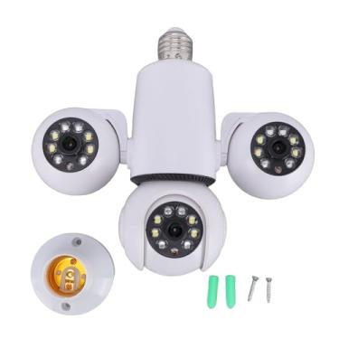 Imagem de Jectse Câmera de Segurança Com Lâmpada, 6MP HD WiFi Câmera de Segurança Inteligente Sem Fio para Casa Com Controle de Aplicativo de Detecção de Movimento, para Uso Interno e Externo