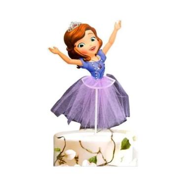 Imagem de Enfeites De Bolo Da Princesa Disney Frozen Para Chá De Bebê E Aniversá