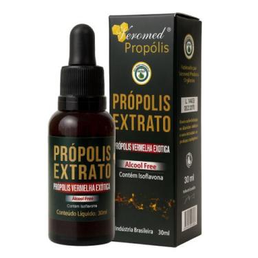Imagem de Própolis Vermelha Exótica 30ml  Extrato Concentrado Sem Álcool  Verome