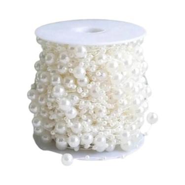 Imagem de Cadeia De Flores De Pérolas Artificiais De 10M Para Decoração De Árvor