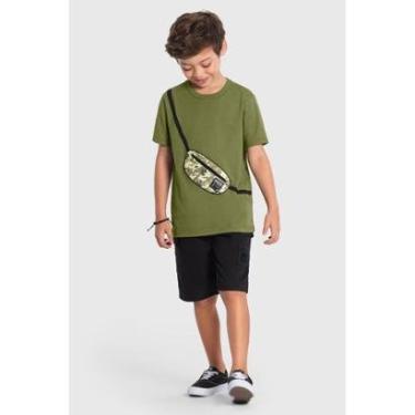 Imagem de Bermuda infantil menino em moletinho com bolsos Brandili-Masculino
