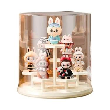 Imagem de Organizador De Brinquedos Transparente Rotativo Para Exibir Bonecos De