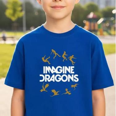 Imagem de Camiseta Camisa Infantil Juvenil Banda Imagine Dragonss Pop Rock MD5, 