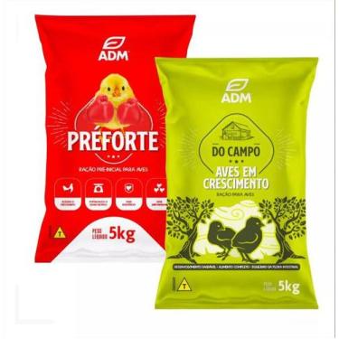 Imagem de Ração Para Aves Pré Inicial + Ração Para Aves em Crescimento - Socil A