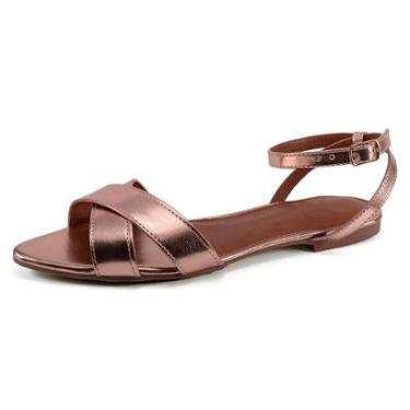 Imagem de Sandália Feminina Rasteirinha Moda Verão Bico Folha Fino Dia a Dia Casual JCL STORE-Feminino