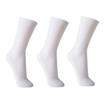 Imagem de Kit Três Pares De Meia Cano Longo Lupo, 0900 BRANCO, 37-40