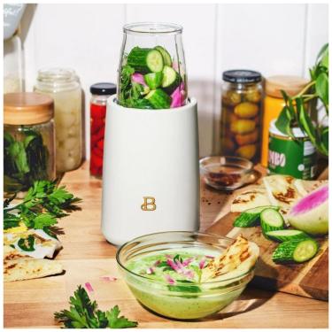 Imagem de Liquidificador pessoal 12 peças Beautiful by Drew Barrymore 240W branco fosco 110V