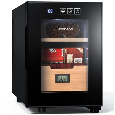 Imagem de Umidor de Charutos 16 Litros com Controle de Temperatura,Gabinete Elétrico Silencioso e Termostato, Mantenha seus Charutos Frescos