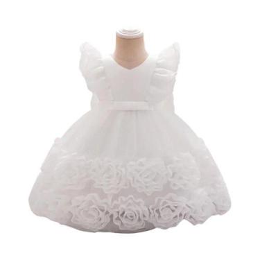 Imagem de Vestido De Princesa Elegante Em Renda Para Meninas, Fantasia De Casame