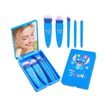 Imagem de Conjunto De Pincéis De Maquiagem Portátil E Dobrável Com 5 Peças E Esp