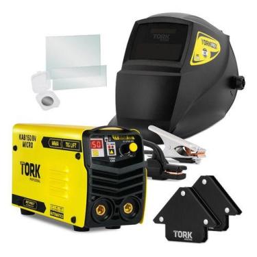 Imagem de Maquina Solda Inversora Super Tork Kab Ie6150bv Mma Tig 150a Amarelo 1