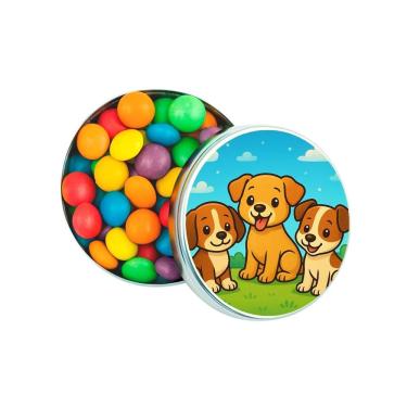 Imagem de Kit 30 Latinhas Lembrancinhas Cachorrinhos
