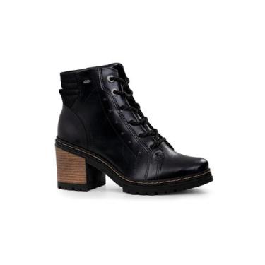 Imagem de Bota Coturno Salto Médio Feminino - Dakota, Preto, 38