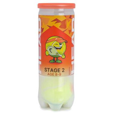 Imagem de Bola De Tênis Head Stage 2 Laranja - Tubo com 03 Bolas