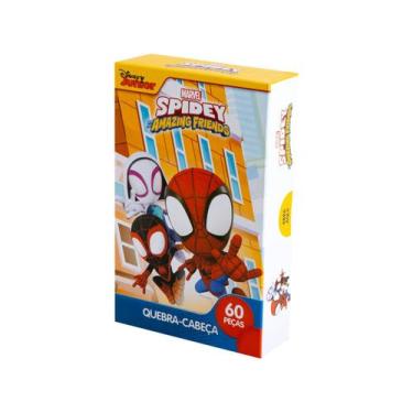 Imagem de Quebra Cabeça Homem Aranha 60 Peças Infantil Marvel Disney - Toyster