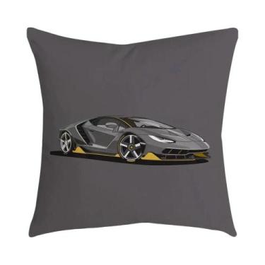 Imagem de Capa De Almofada Com Padrão De Carro Esportivo, 45cm X 45cm, Para Casa