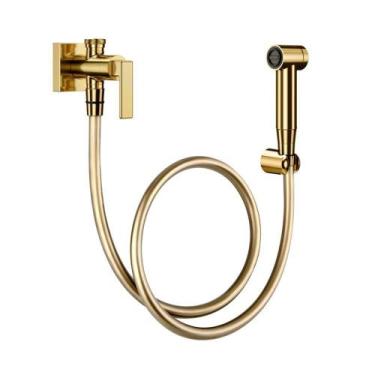 Imagem de Ducha Higiênica Docol Stillo 823743 Com Registro E Derivação Ouro Poli