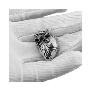 Imagem de Colar Unissex Com Pingente De Coração Punk, Joia Minimalista Vintage D