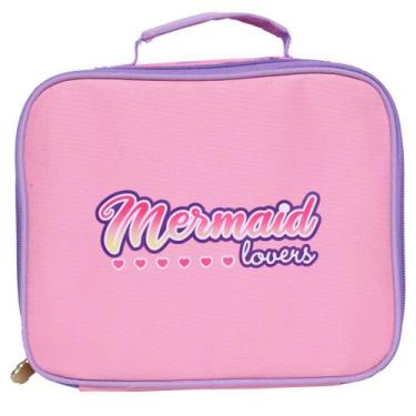 Imagem de Kit Escolar Infantil Mochila de Rodinha Lancheira e Estojo Princesa do
