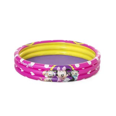 Imagem de Piscina Inflável Infantil da Minnie com Capacidade de 140L para Crianças a Partir de 2...