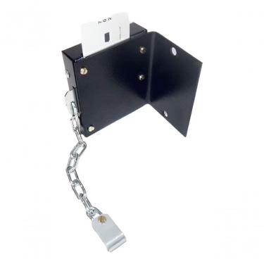 Imagem de Kit 4 Trava para Carrinhos de Compras em Condomínios com Sistema Cartão para Controle Corpo em Ferro Higipack