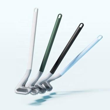 Imagem de Kit 2 Escova para Vaso Sanitário Escovas de Banheiro de Golfe Limpeza Eficiente em TPR e Silicone com Cabeça em Formato